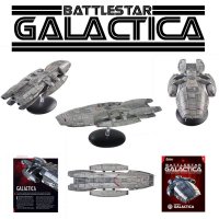 Battlestar Galactica Ships Galactica 2004 Die-Cast 10.5 inch Ship