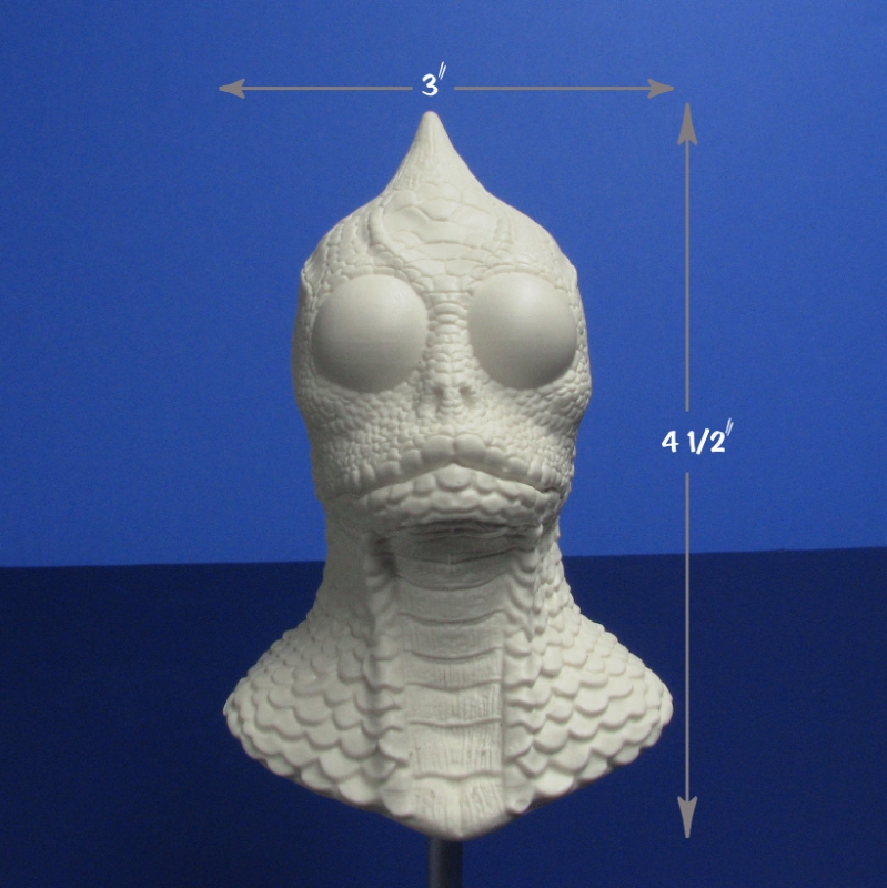 Land of the Lost Sleestak Mini Bust Model Kit Unpainted - Click Image to Close