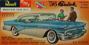 Buick 1956 Riviera with Glass 1/32 Scale Revell Reissue Model Kit by Atlantis