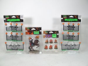 Spooky Town Spiderweb Fence / Pumpkin People / Headless Rider Retired #32777A, #52117, #74581