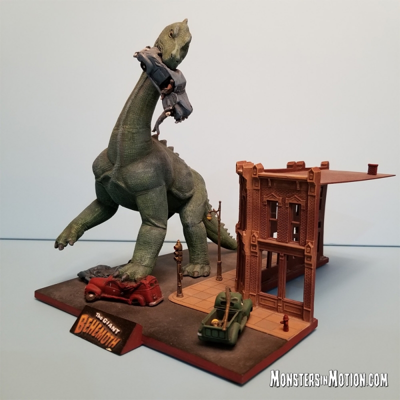 Giant Behemoth 1959 Poster Diorama Model Kit - Click Image to Close