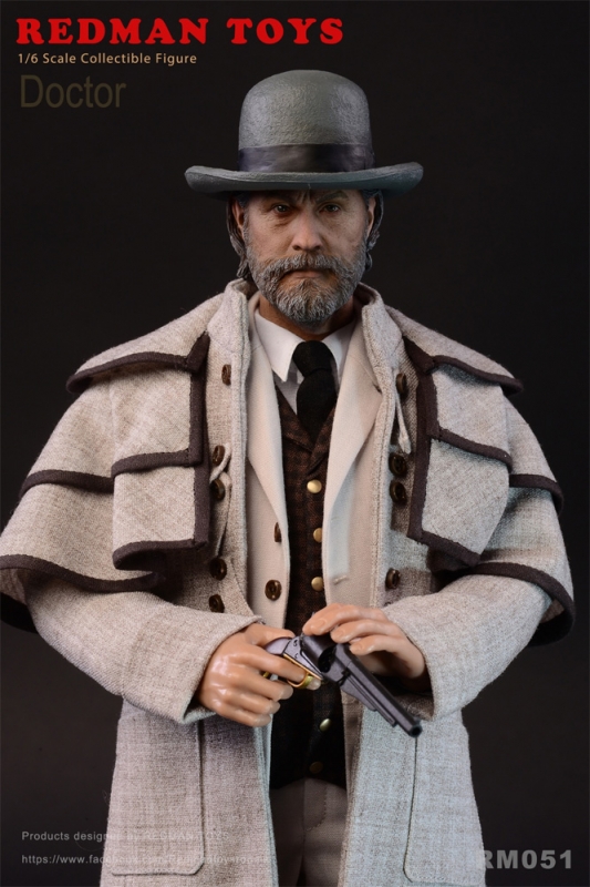 Django Doc Dr. King Schultz 1/6 Scale Figure by Redman - Click Image to Close