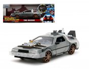 Back to the Future III Time Machine Rail Wheels 1/24 Die-Cast Metal Vehicle