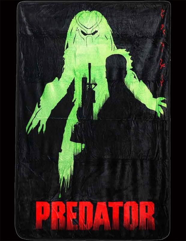 Predator Silhouette Fleece Throw Blanket - Click Image to Close