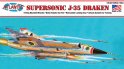 Saab Jet Dragon J-35 Supersonic 1/48 Scale Lindberg Re-Issue Model Kit by Atlantis