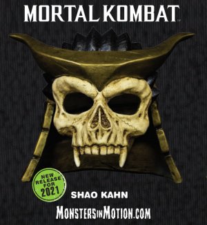 Mortal Kombat Shao Kahn Injection Plastic Collector's Mask Combat