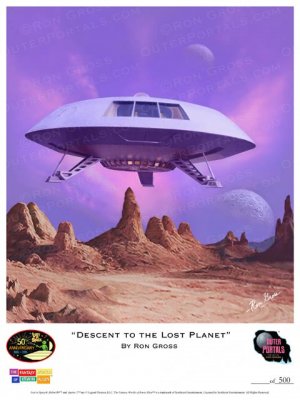 Lost In Space Descent to the Lost Planet Poster by Ron Gross