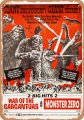 War of the Gargantuas / Godzilla Monster Zero 1966 10" x 14" Metal Sign