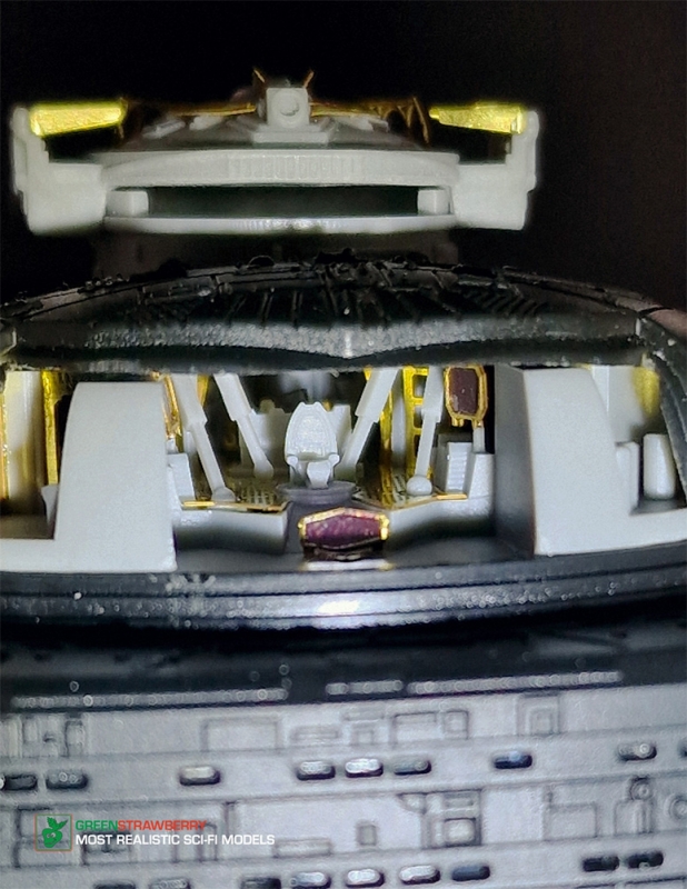 Star Trek Klingon Kronos One Main Bridge Detail Set for 1/350 Scale Polar Lights Model Kit Photoetch, Resin, Print and Foil - Click Image to Close