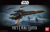Star Wars The Force Awakens Poe's X-Wing 1/72 Scale Model Kit by Bandai Japan