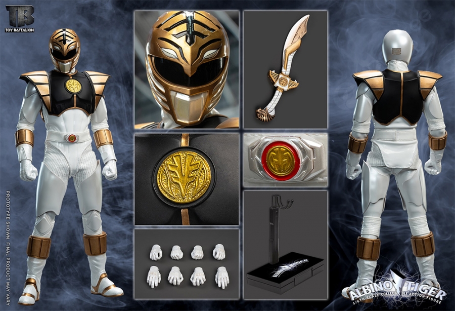 Albino Tiger 1/6 Scale Figure White Ranger by Toys Battalion - Click Image to Close
