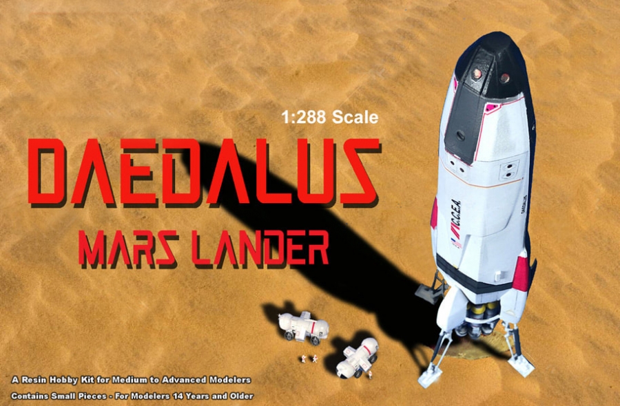 Daedalus Mars Lander 1/288 Scale Model Kit - Click Image to Close