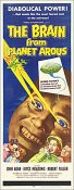 Brain from Planet Arous 1957 Insert Card Poster Reproduction