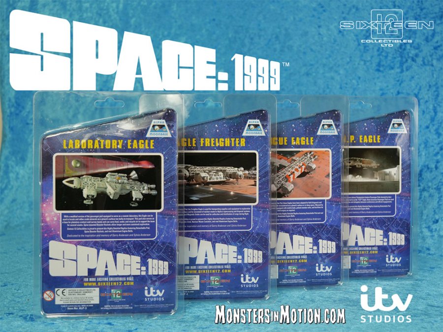 Space 1999 5.5" Micro Eagle Vehicle Collection Set of 4 Replicas Freighter, Laboratory, VIP and Rescue - Click Image to Close