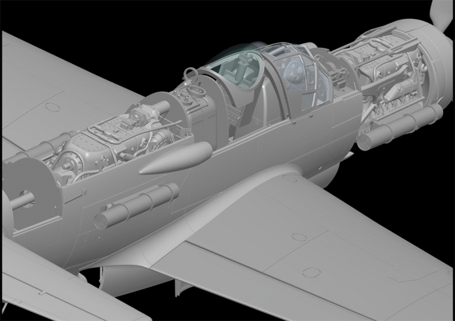 Dornier Do 335 B-6 Night Fighter Aircraft 1/32 Scale Model Kit by HK - Click Image to Close