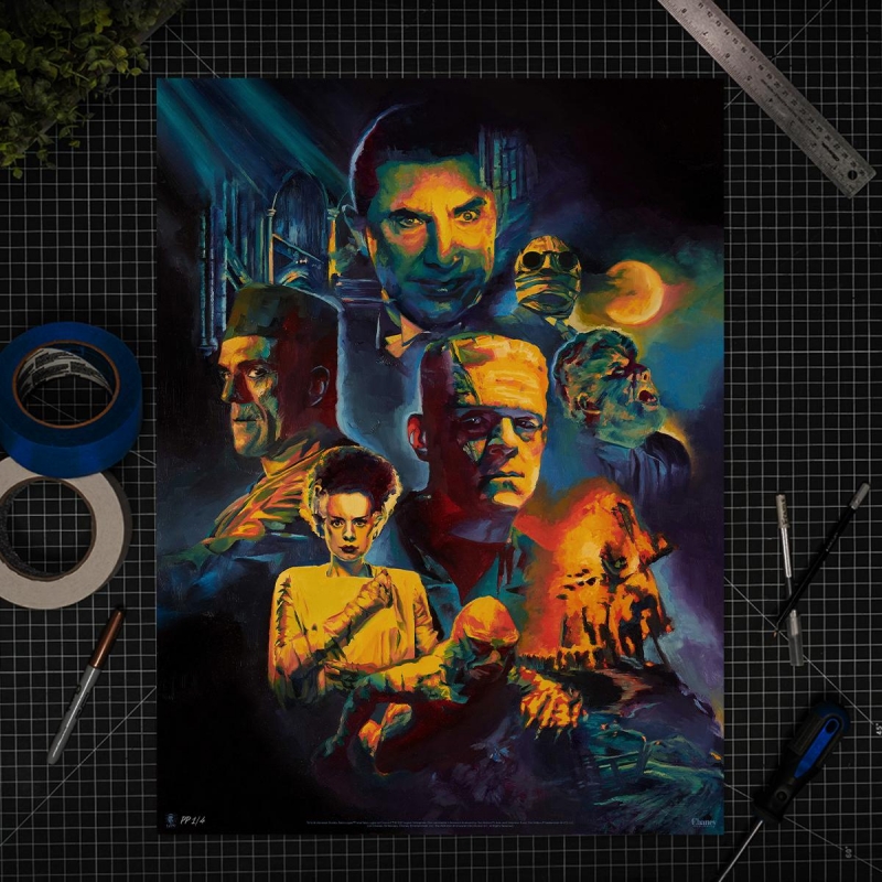 Universal Monsters Fine Art Print by Chris Valentine LIMITED TO 250 - Click Image to Close