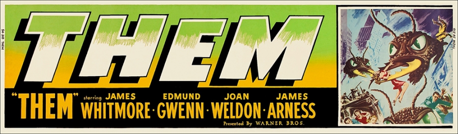 Them (1954) 36" x 10" Theater Banner Poster - Click Image to Close