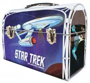Star Trek TOS Enterprise 1/1000 Scale Model Kit in Tin Lunchbox Packaging
