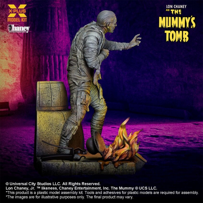 Mummy The Mummy's Tomb 1/8 Scale Model Kit by X-Plus Lon Chaney Universal Monsters - Click Image to Close