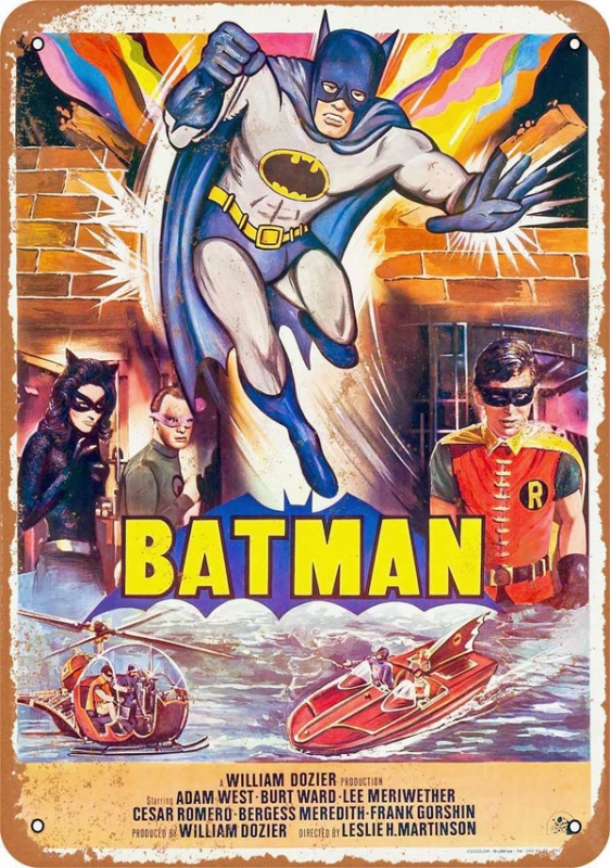 Batman The Movie 1966 Metal Sign 9" x 12" - Click Image to Close