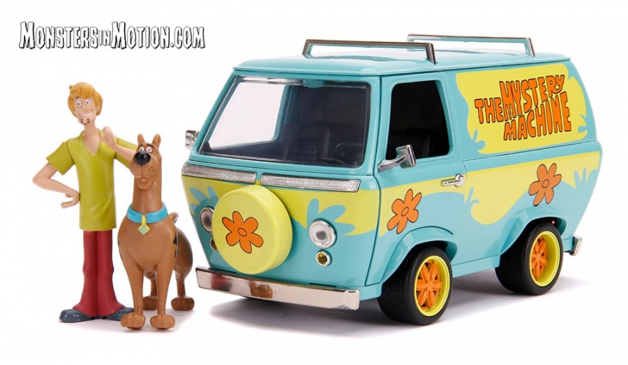 Scooby-Doo Mystery Machine 1/24 Scale Diecast Replica with Figures - Click Image to Close