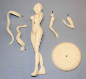 Miss Canna Bliss with Snake 1/7 Scale Model Kit