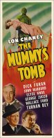 Mummy's Tomb Lon Chaney 1942 Repro Insert Movie Poster 14X36