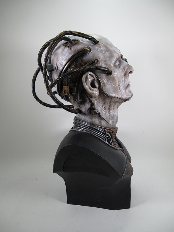Star Trek Michael Westmore's Aliens of Star Trek Signature Series Life Size Borg Head Bust - Click Image to Close