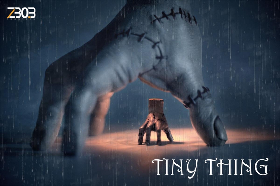 Thing and Tiny Thing Resin Figure Set - Click Image to Close
