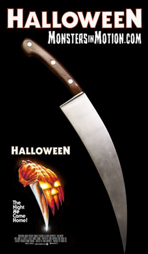 Halloween 1978 Movie Poster Knife Prop Replica SPECIAL ORDER