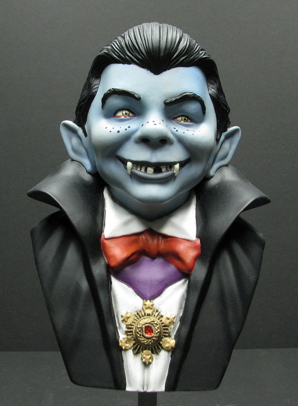 Alfred E. Drac Dracula Alfred E. Newman Tribute Bust Model Kit - Click Image to Close