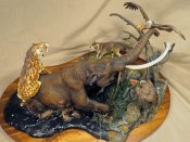 La Brea Tar Pit Diorama Prehistoric Mammal Model Kit by Paleocraft