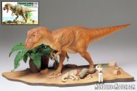 Tyrannosaurus Dinosaur Diorama Set 1/35 Scale Model Kit by Tamiya Japan