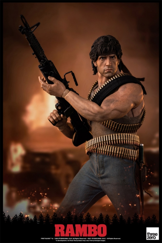 Rambo Sylvester Stallone 1/6 Scale Figure by ThreeZero - Click Image to Close