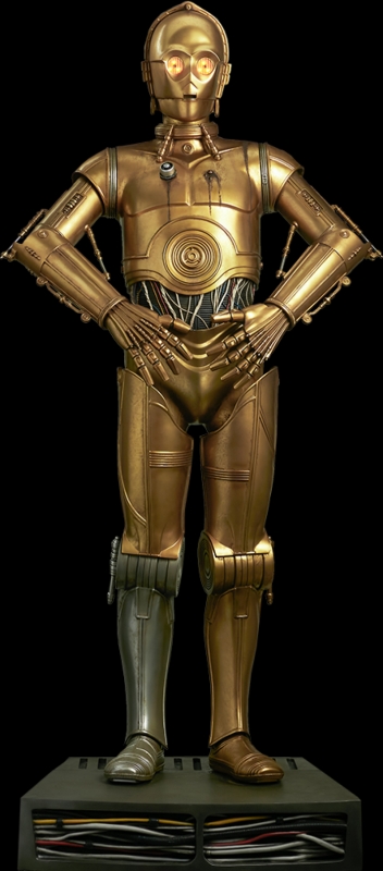 Star Wars C-3PO Life Size Droid Figure Display Prop Replica - Click Image to Close