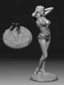 Cave Beauty Fantasies Figure Collection Model Kit #1
