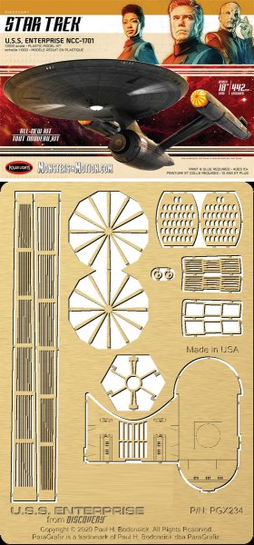 Star Trek Discovery Enterprise NCC-1701 1/1000 Scale Model Kit Photoetch Set