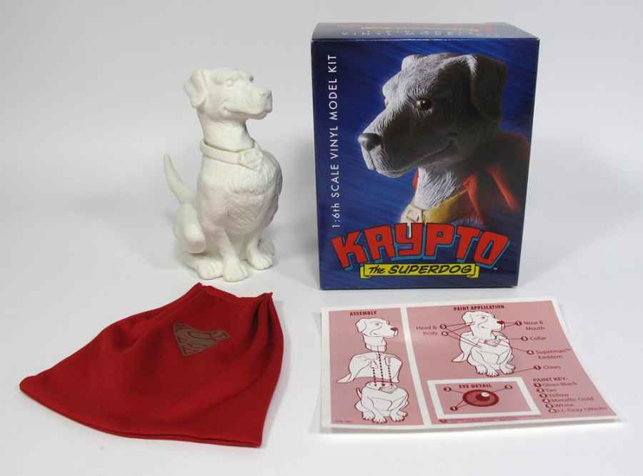 Superman Krypto the Superdog 1/6 Scale 5" Tall Vinyl Model Kit - Click Image to Close