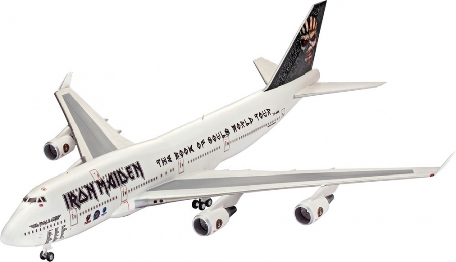 Iron Maiden Ed Force One 1/144 Scale Boeing 747-400 - Click Image to Close