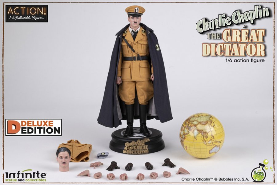 Charlie Chaplin The Great Dictator 1/6 Figure Deluxe Version - Click Image to Close