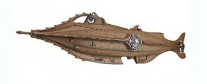 20,000 Leagues Under The Sea Disney Nautilus 24" Soft Vinyl Pre-Painted Model Kaiyodo