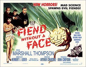 Fiend Without a Face 1958 Half Sheet Poster Reproduction
