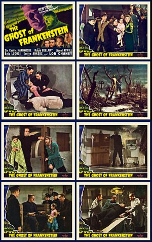 Ghost of Frankenstein 1942 Lobby Card Set (11 X 14) Lon Chaney