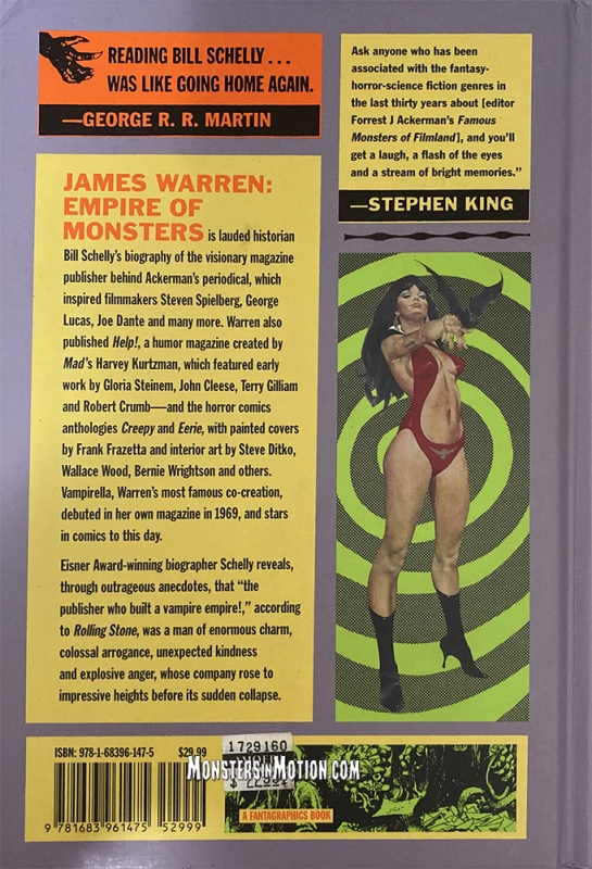 James Warren, Empire of Monsters: The Man Behind Creepy, Vampirella, and Famous Monsters Softcover Book - Click Image to Close