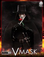 V for Vendetta Guy Fawkes V Mask 1/12 Scale Figure by Bullet Head