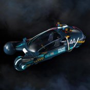 Blade Runner 2049 Deckard's Police Spinner Car 10.5" Replica