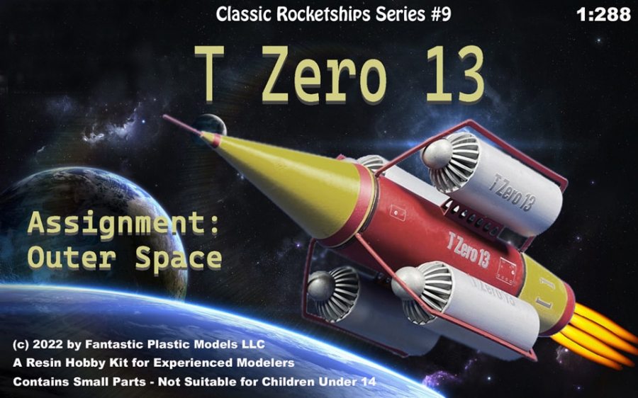 Assignment: Outer Space 1960 T Zero 13 Spaceship Model Kit - Click Image to Close