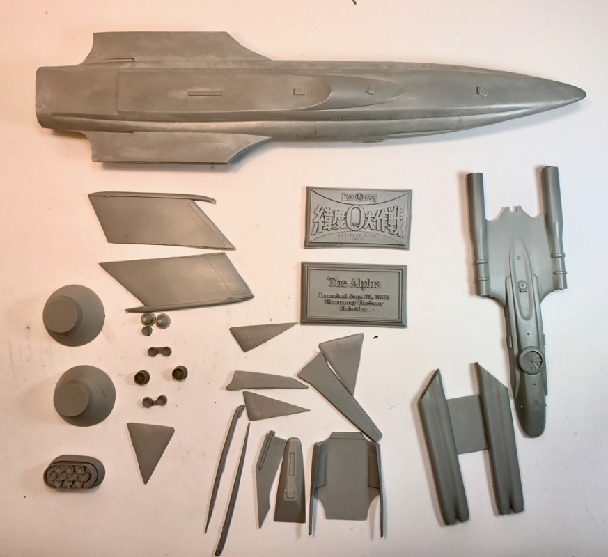 Latitude Zero Alpha Submarine Model Kit - Click Image to Close