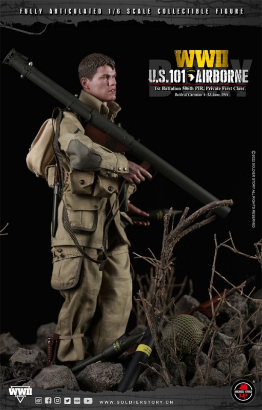 US Army WWII U.S. 101 Airborne Soldier 1/6 Scale Figure by Soldier Story - Click Image to Close