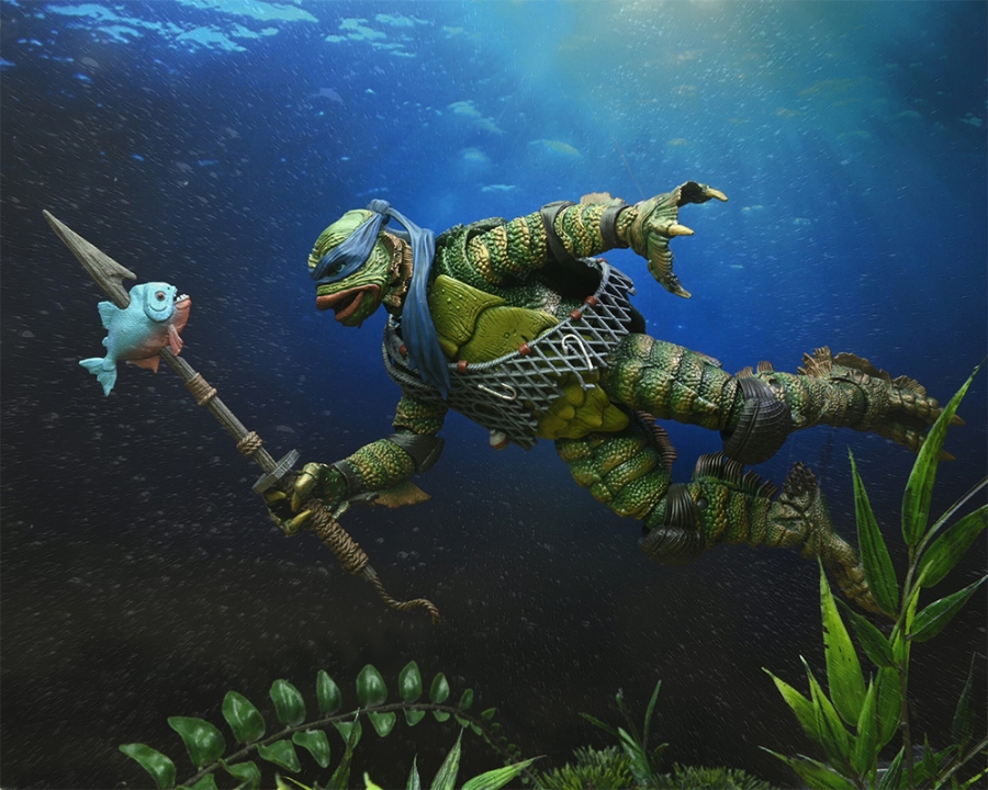 Creature From the Black Lagoon Teenage Mutant Ninja Turtles Leonardo 7" Figure - Click Image to Close